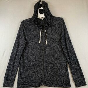 Express One Eleven Women's Full Zip Lightweight Hoodie Jacket Charcoal Gray S